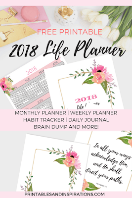 2018 monthly planner