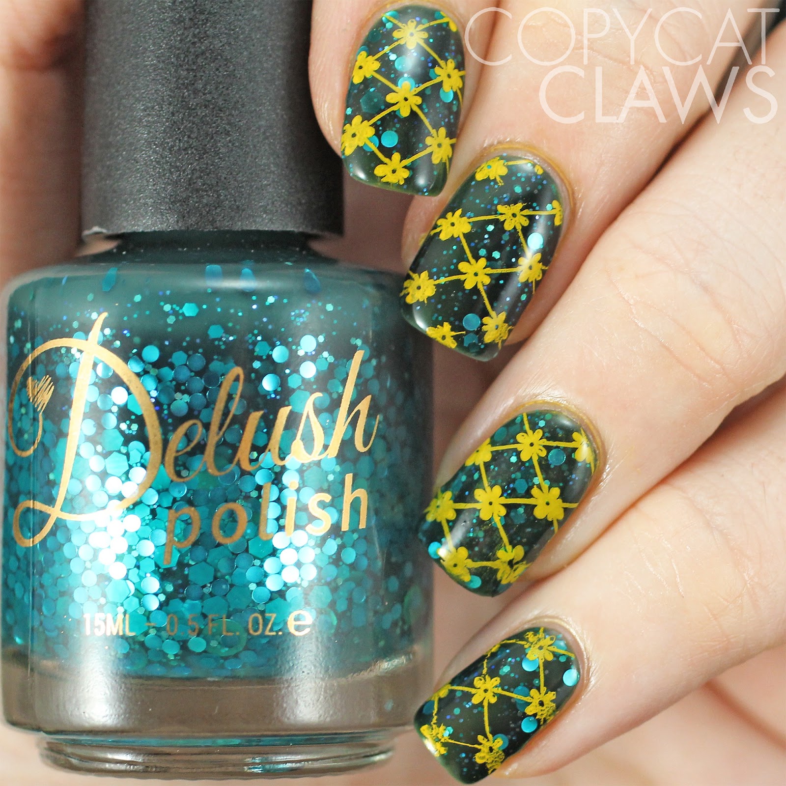 Copycat Claws: Delush Polish DP01 Enchanted Stamping Plate Review
