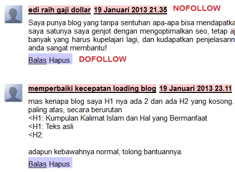 Biru muda untuk dofollow serta merah muda untuk nofollow Biru muda untuk dofollow serta merah muda untuk nofollow