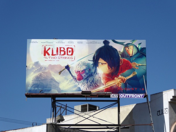 Kubo and the Two Strings film billboard Pico Boulevard Kubo and Two Strings film billboard