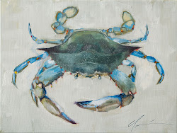 crab paintings painting watercolor apalachicola sea animals oil stencil beach louisiana coastal crabs clair hartmann stencils daily fish colorful tattoo