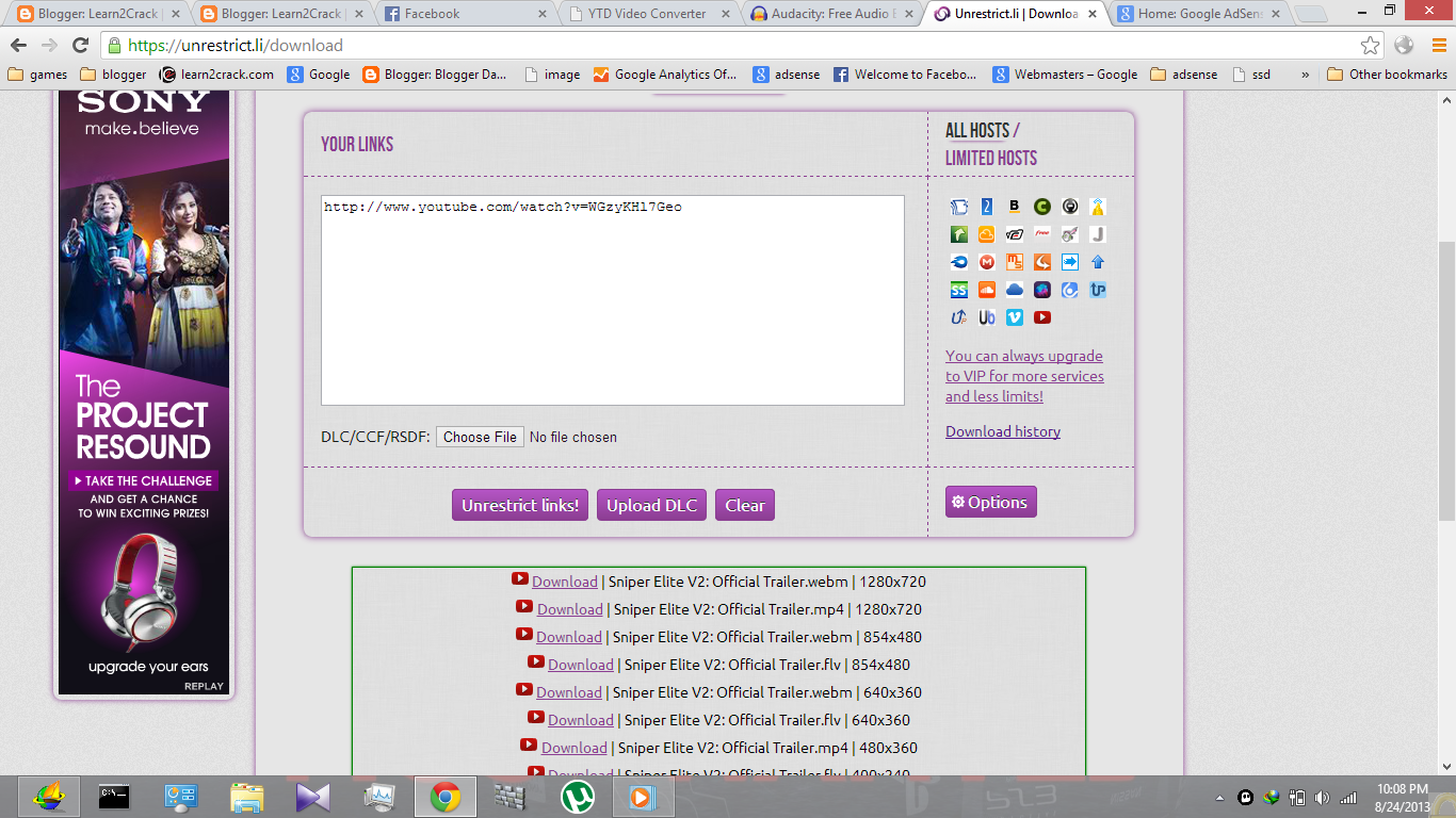 Learn To Capture(Download) Contents From Web download,youtube,videos,souds,vimeo,metacafe,ytd,ss,saveform
