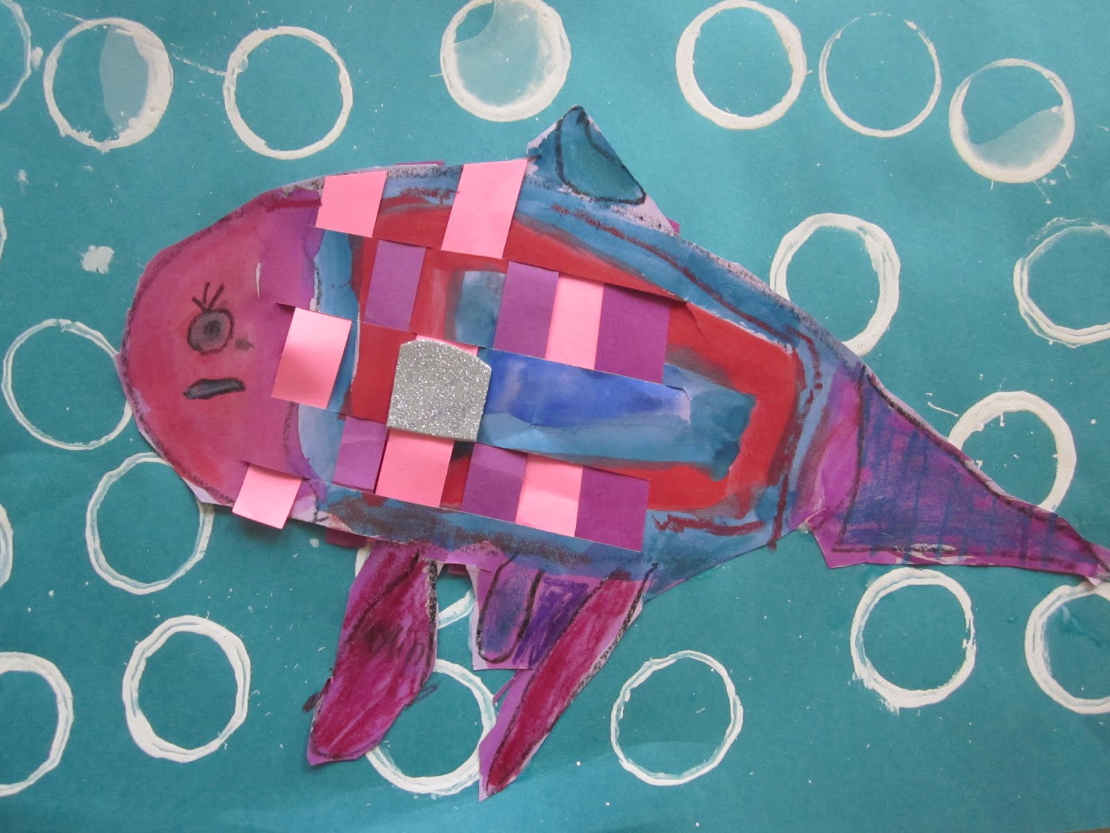 The Lake Forest Louvre Kindergarten Woven Rainbow Fish