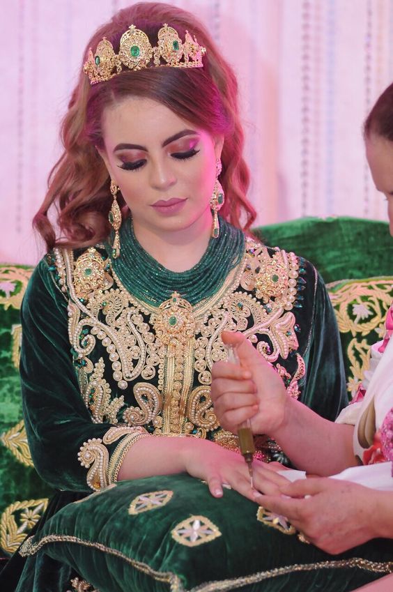 caftan velours mariage caftan velours vert pour mariage