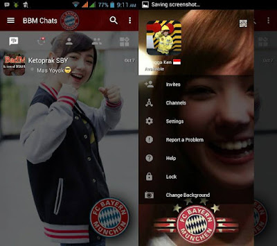 BBM Change Background With Bayern Munchen