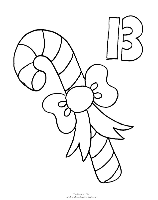 Coloring Pages: Countdown to Christmas Part Three title=
