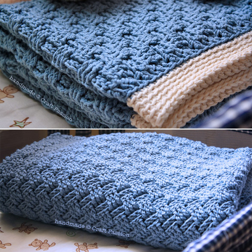 Beautiful Skills Crochet Knitting Quilting Basket Weave Blanket