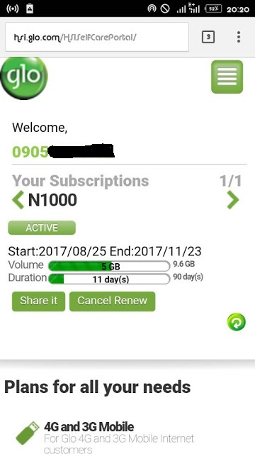 how to activate glo 200% data bonus with quickteller