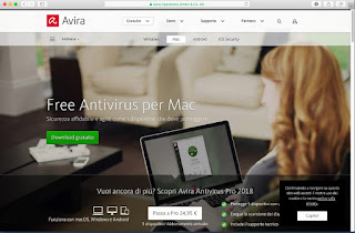 Avira Free Antivirus per Mac Programma Avira Free Antivirus per Mac