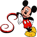 Alfabeto de Mickey Mouse recostado S.