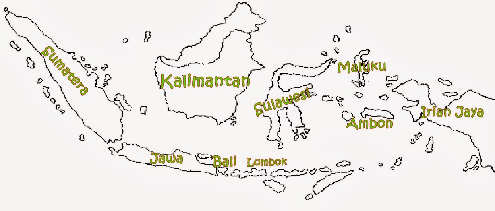 Gambar Peta Indonesia Dan Nama Pulaunya - Koleksi Gambar HD