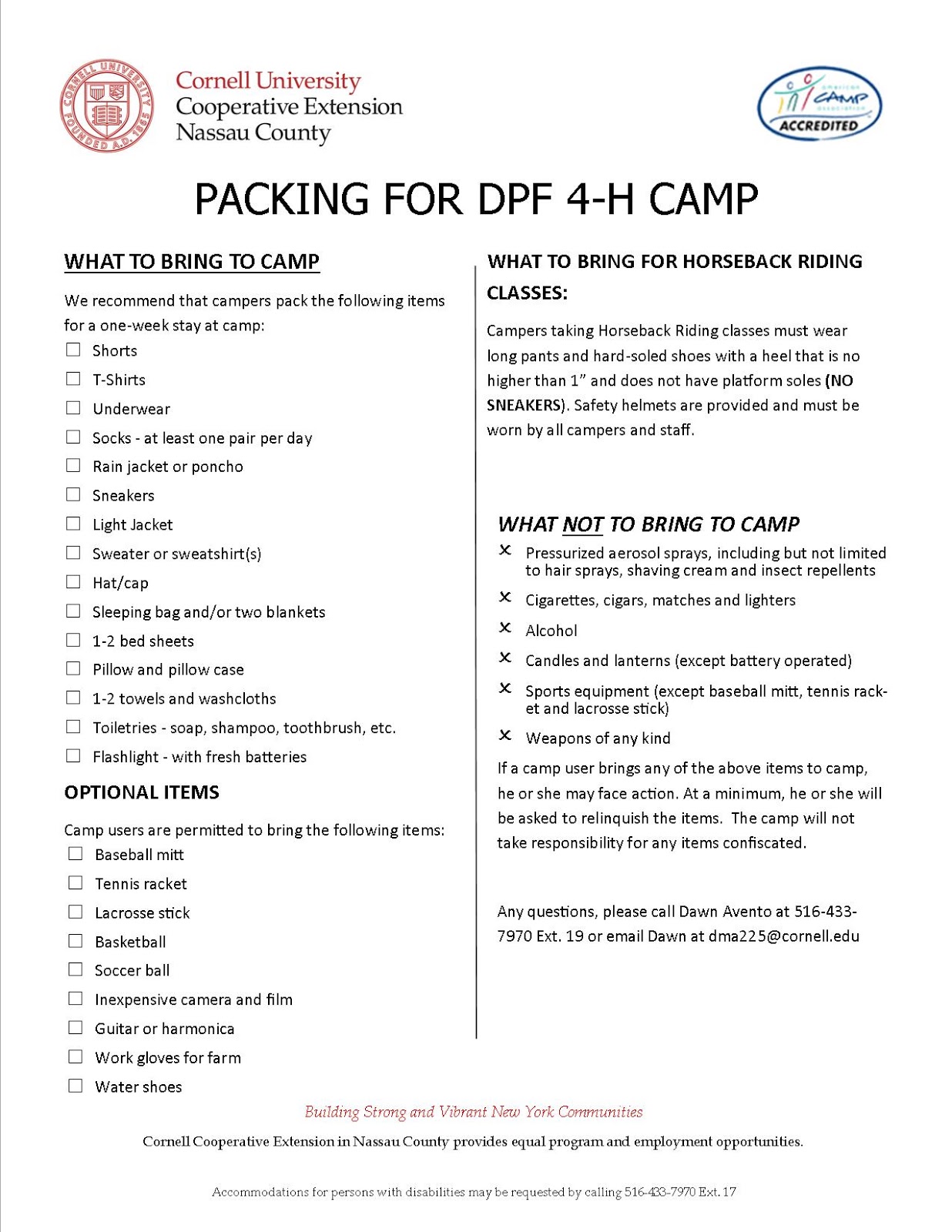 DPF 4H Camp Blog
