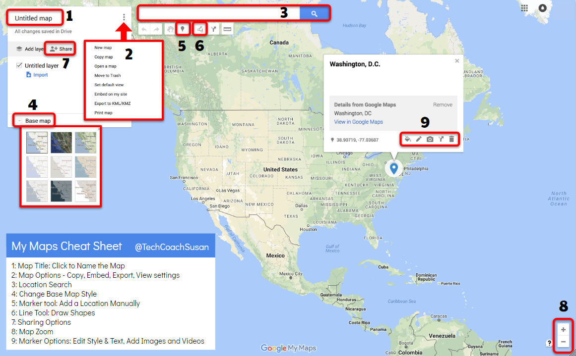 My Daily School Routine - Google My Maps