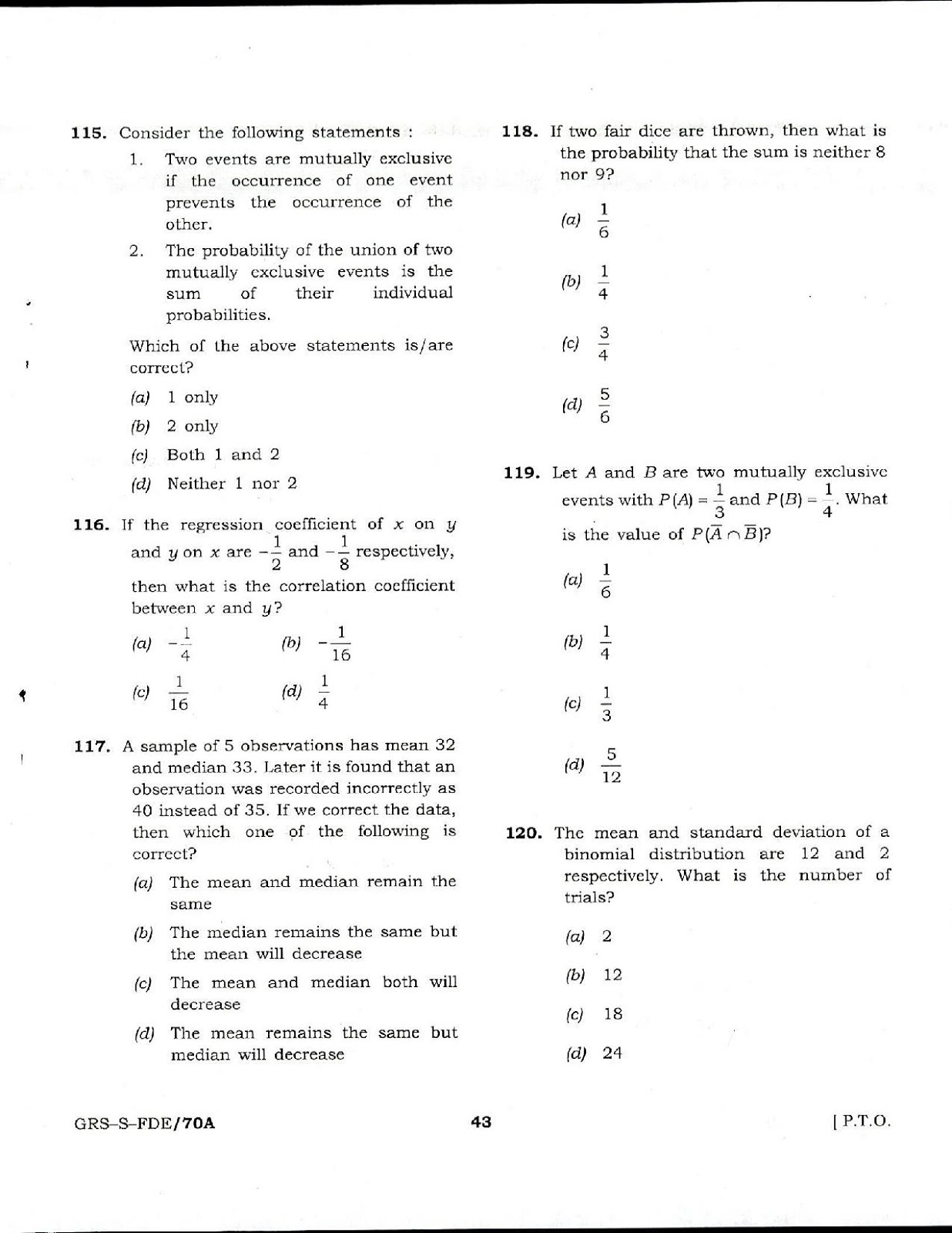 NDA 1 Mathematics 2016-2017 question paper NDA 1 2017 Mathematics question paper
