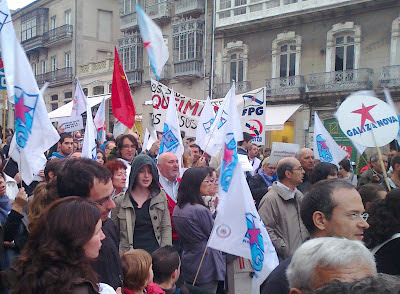 Manifestación polas Fragas do Eume en Vigo, abril 2012