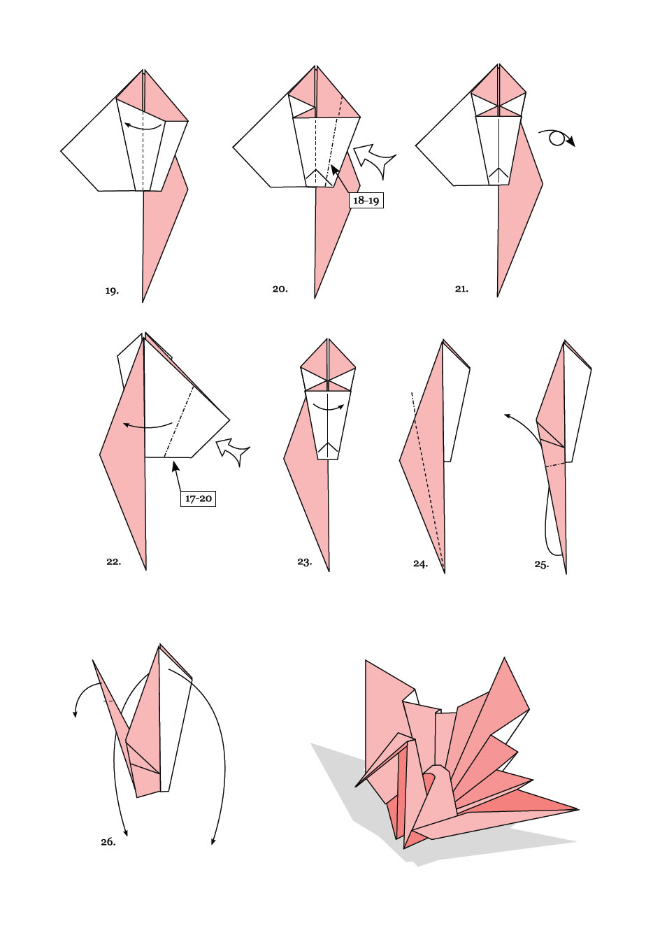 tutorial origami angsa