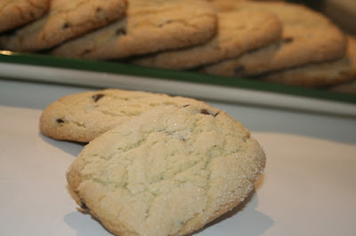 biscotti inzupposi con gocce di cioccolato