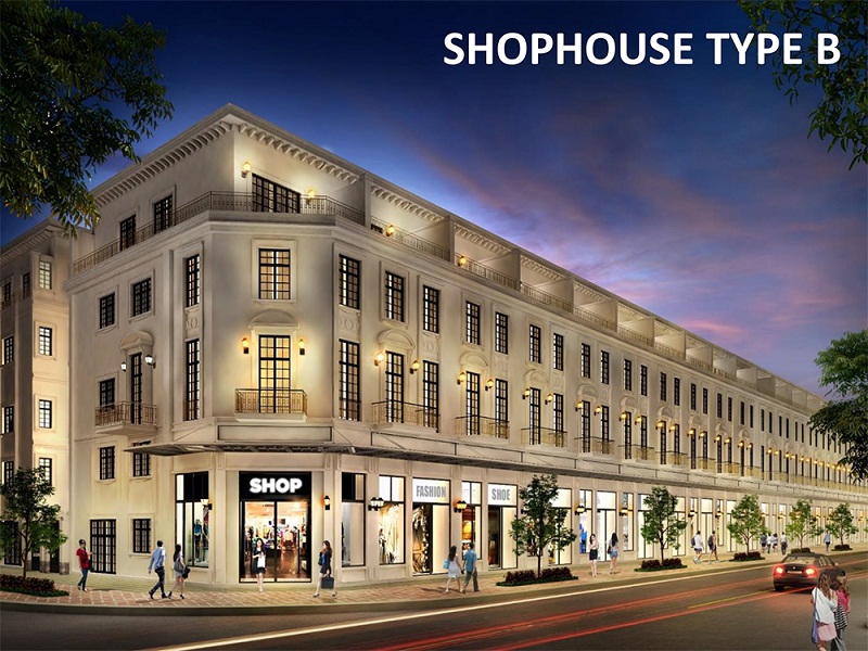 Mẫu nhà Shophouse B Mẫu nhà Shophouse B