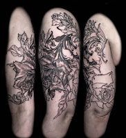 Photos of tattoos in the Baroque style 2
