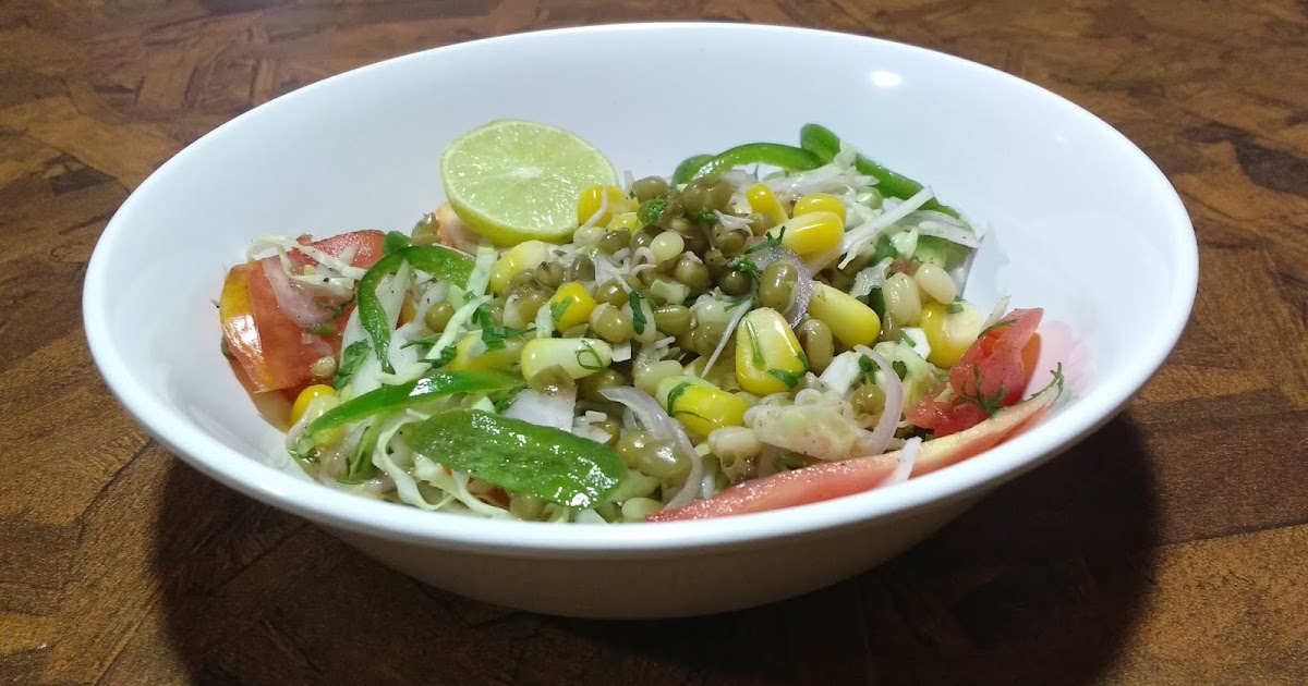 Sprouts Chaat Salad Healthy Salad Recipe Gujarati Rasoi