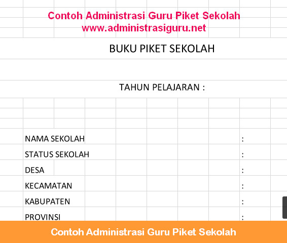 Contoh Administrasi Guru Piket Sekolah Contoh Administrasi Guru Piket Sekolah