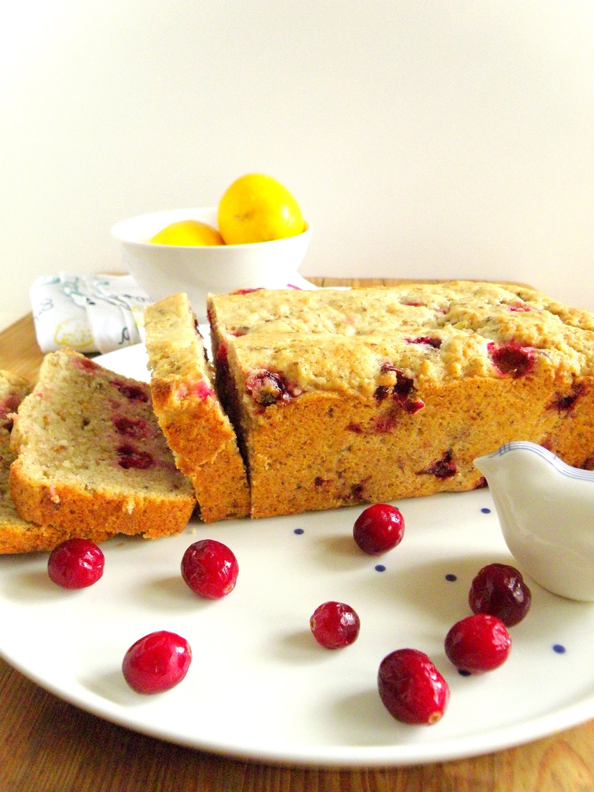 delicuteessen Vegan Cranberry & Lemon Bread