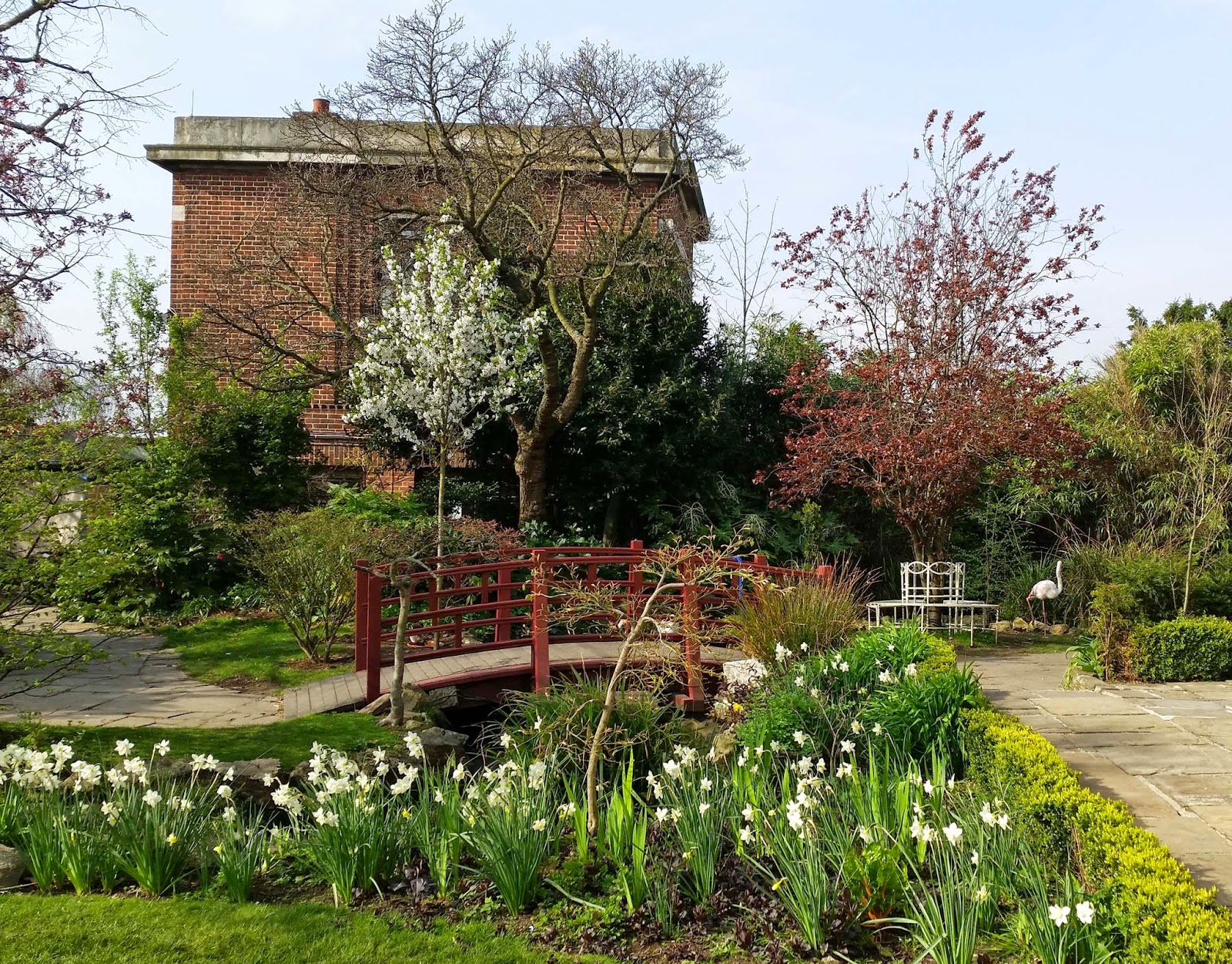 Kensington Roof Garden, London. English Garden