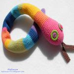 patron gratis serpiente amigurumi | free amigurumi pattern snake