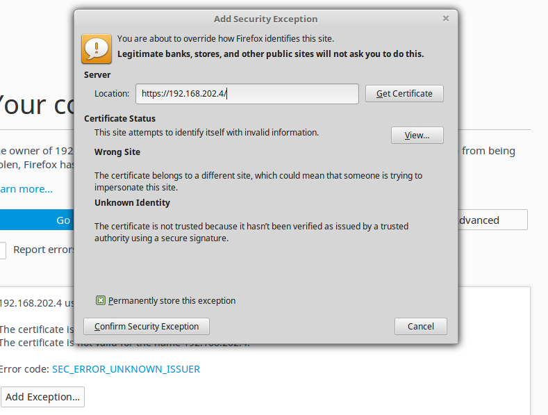 Remote exception. Remote exception