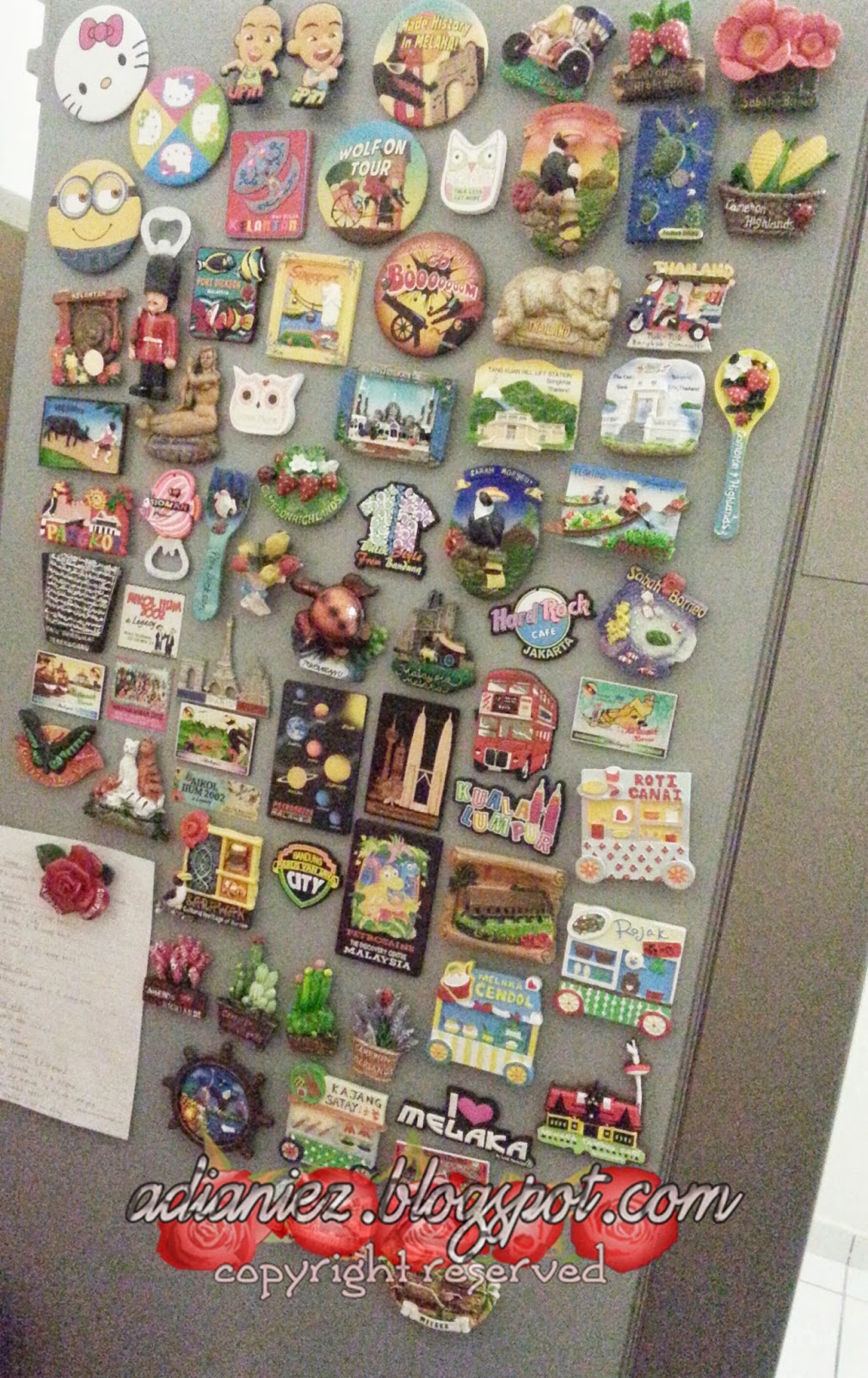 Magnetic Board Untuk Koleks Fridge Magnet