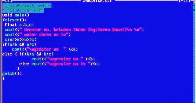 C++ Programming: Greater Between Three Numbers...