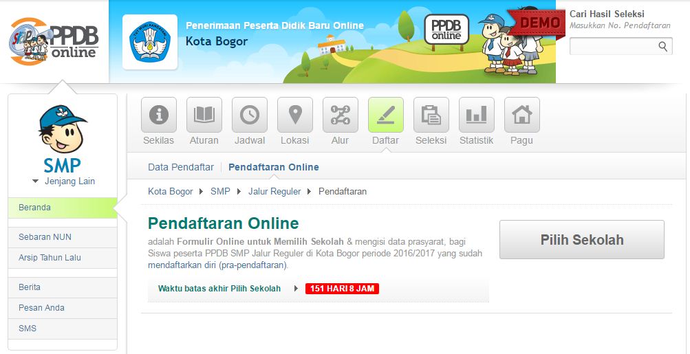 Operator Sekolah Kota Bogor: Alur PPDB Online Kota Bogor Tahun 2016