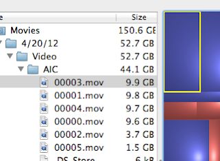 Disk Inventory X: selecting a file in the window /></a></div> <div class=
