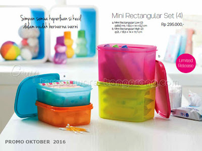 Mini Rectangular Set ~ Tupperware Promo Oktober 2016 Mini Rectangular Set ~ Tupperware Promo Oktober 2016