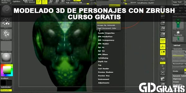 Curso Gratis: Modelado 3D de personajes con ZBrush | 1:02:50 Curso Gratis: Modelado 3D de personajes con ZBrush | 1:02:50
