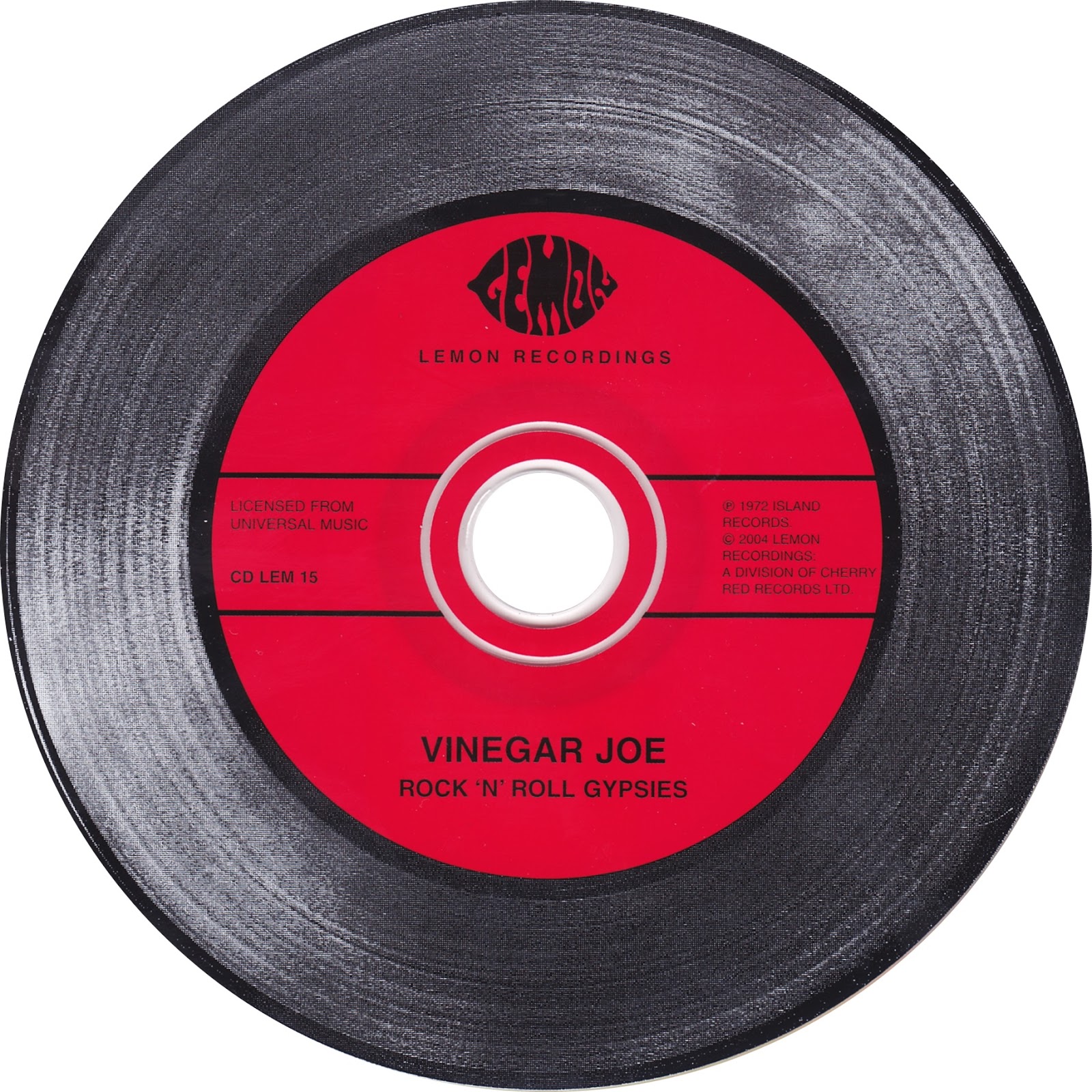 Pink Floyd Ilustrado 1972 Rock 'n Roll Gypsies Vinegar Joe