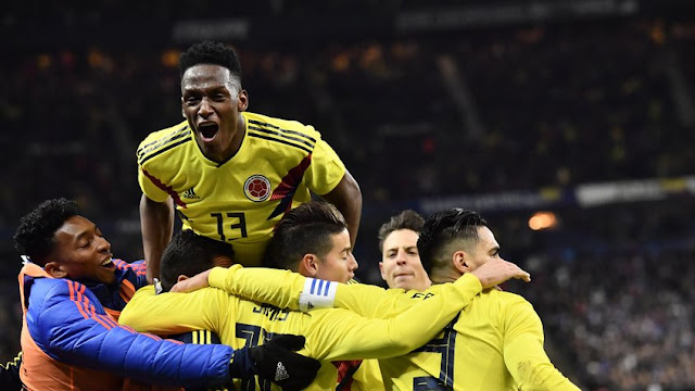 Colombia logra histórico triunfo en París ante Francia