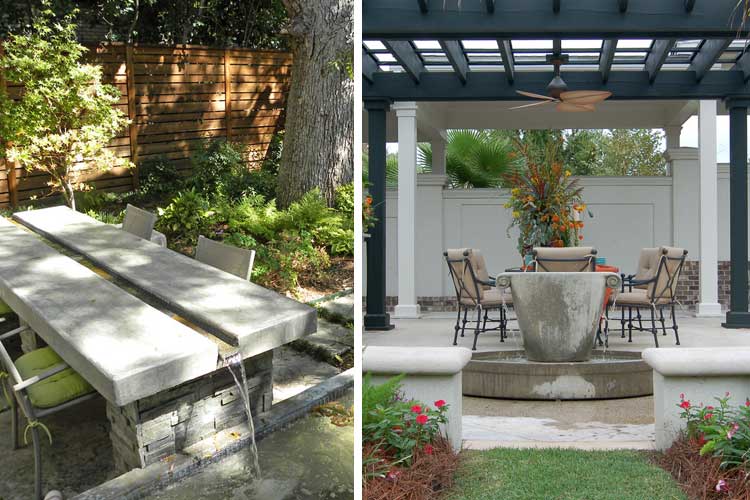 Marzua: Fuentes de jardín