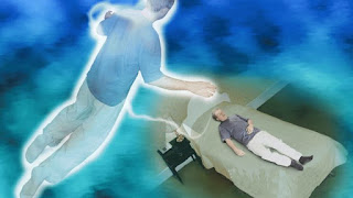 man left his body and floating