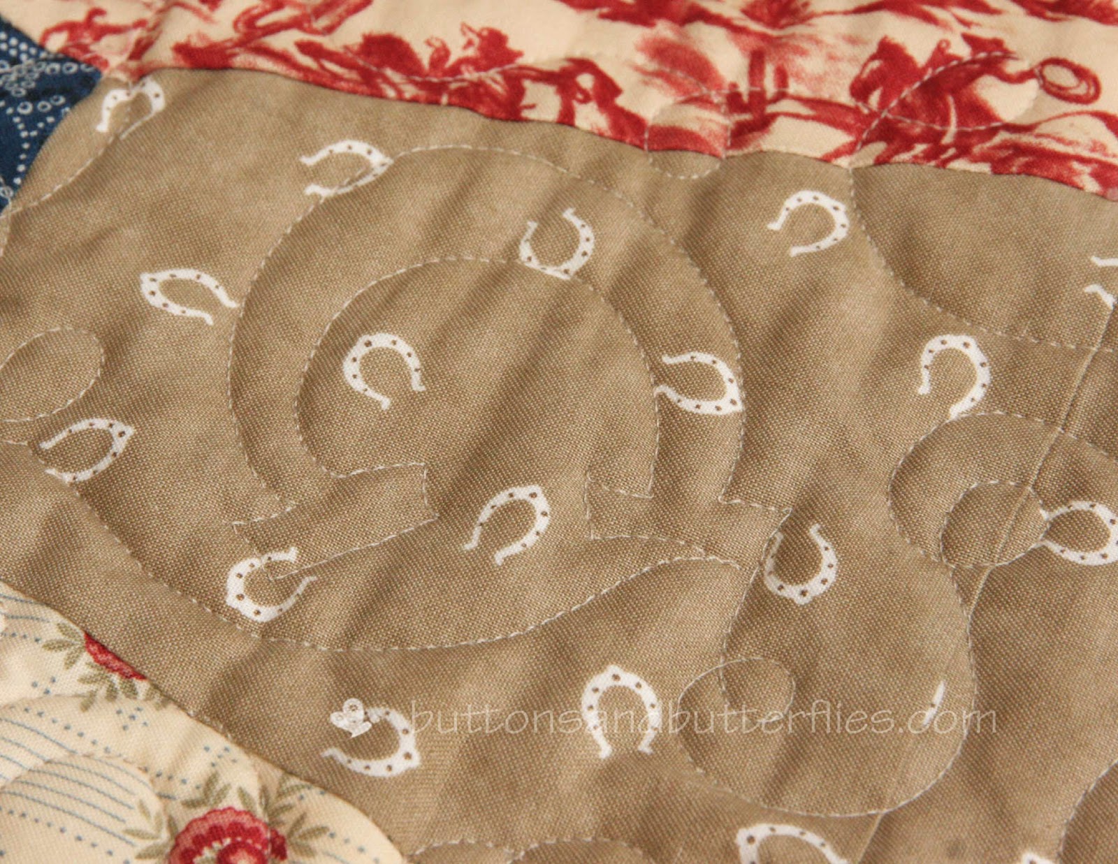 Buttons and Butterflies Tumbleweed {Blogger's Quilt Festival}