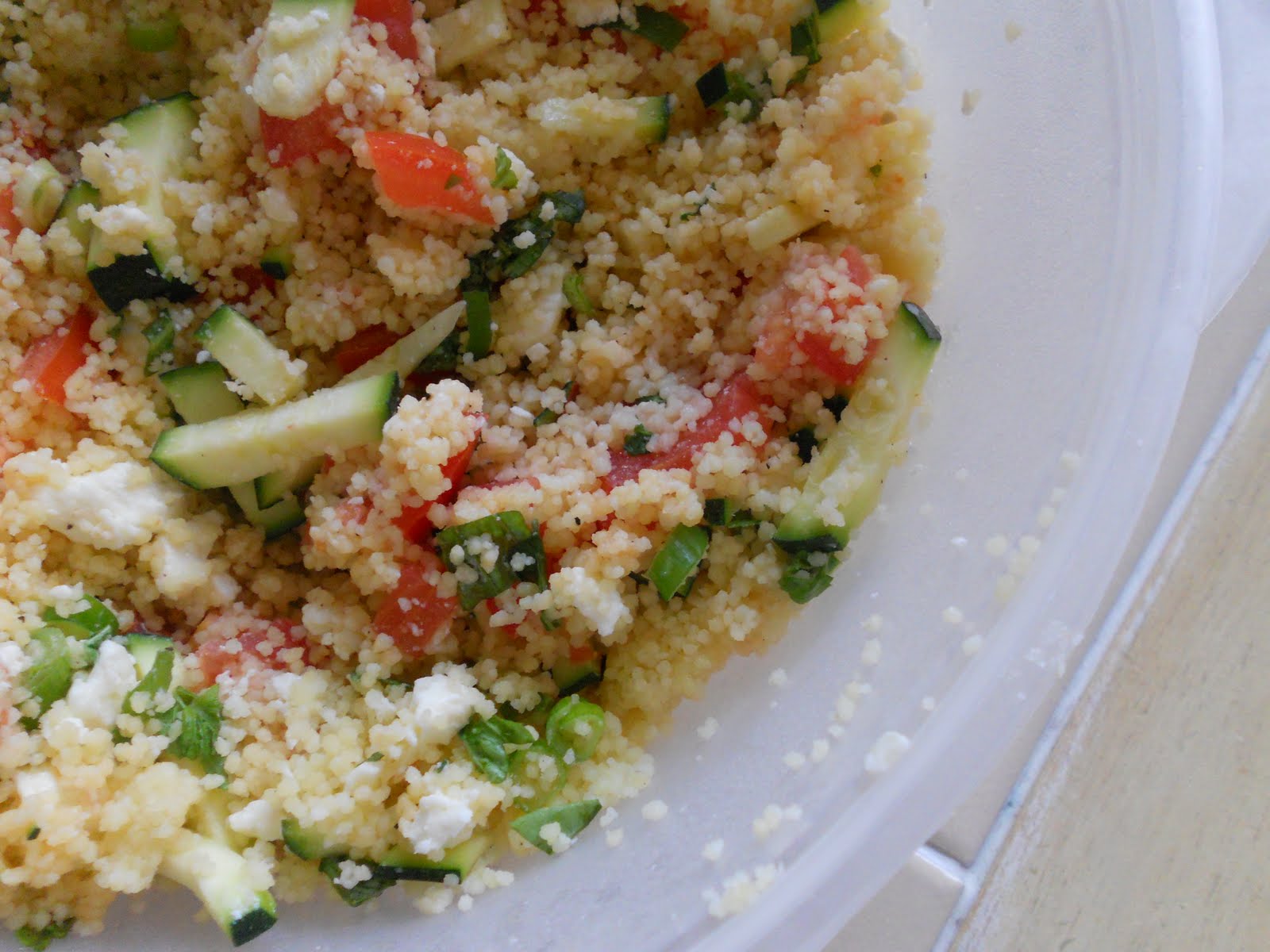 The Café at The Little Yellow House Zesty Greek Couscous Salad