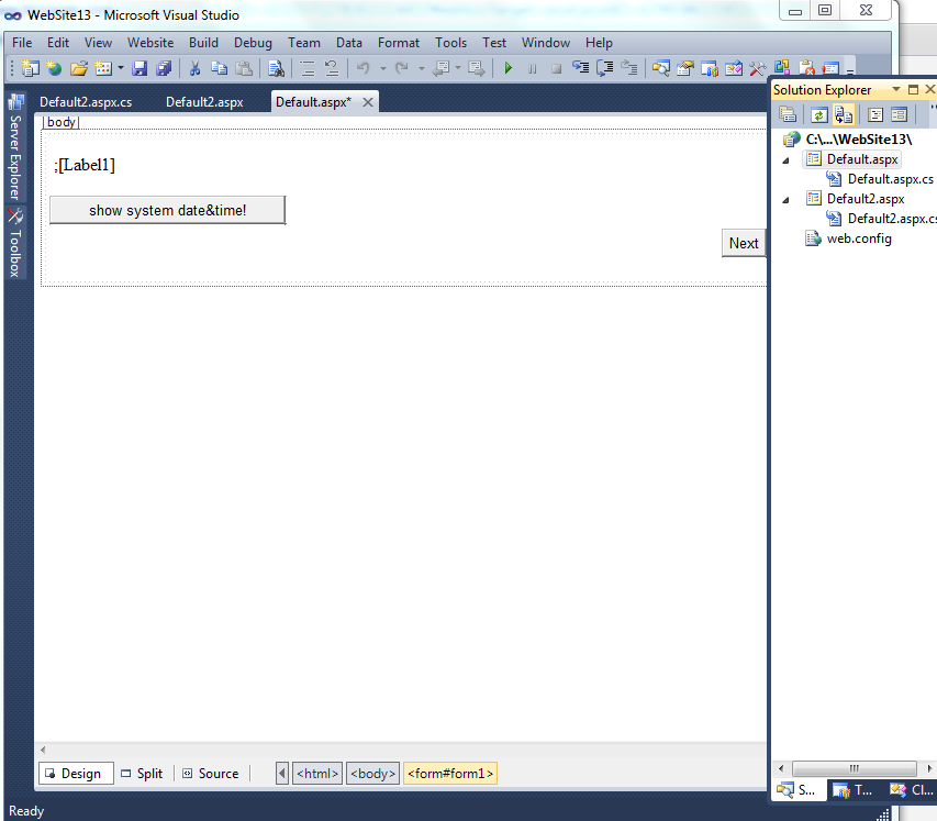 ASP.NET 4.0 Coding Models | MY.NET Tutorials