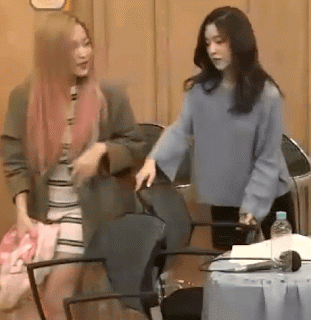 뒷정리 전문 아이돌 아이린.GIF