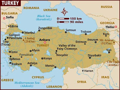 Turkey Map Political Regional