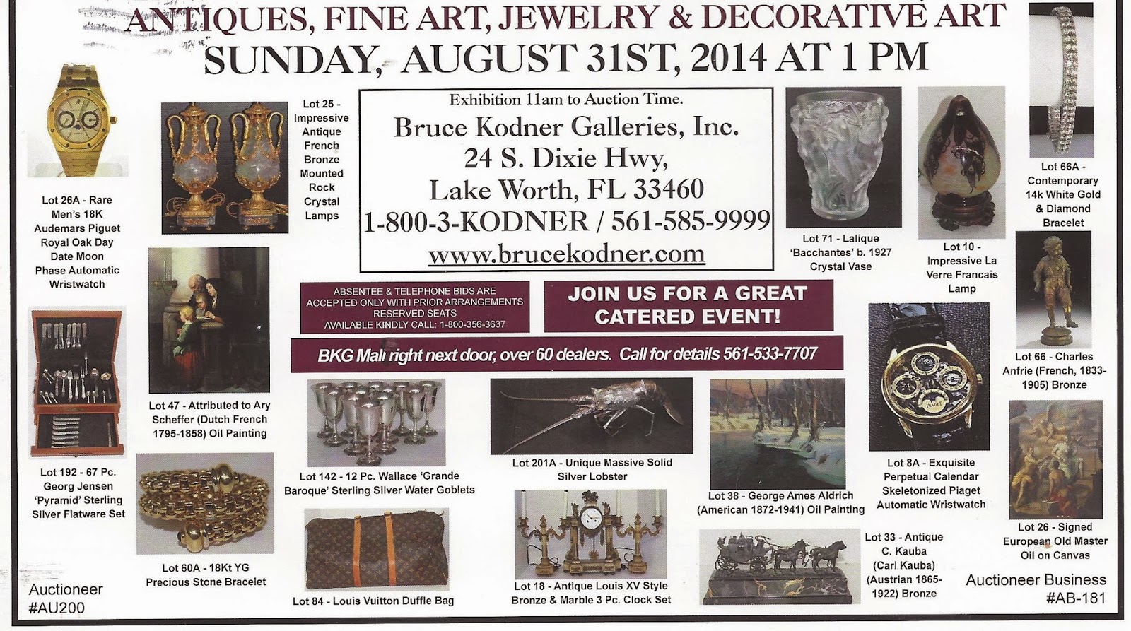 BRUCE KODNER AUCTION GALLERIES: August 2014