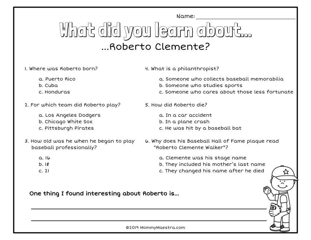 Mommy Maestra: Famous Afro-Latinos Reading Passages With Regard To Spanish Reading Comprehension Worksheet