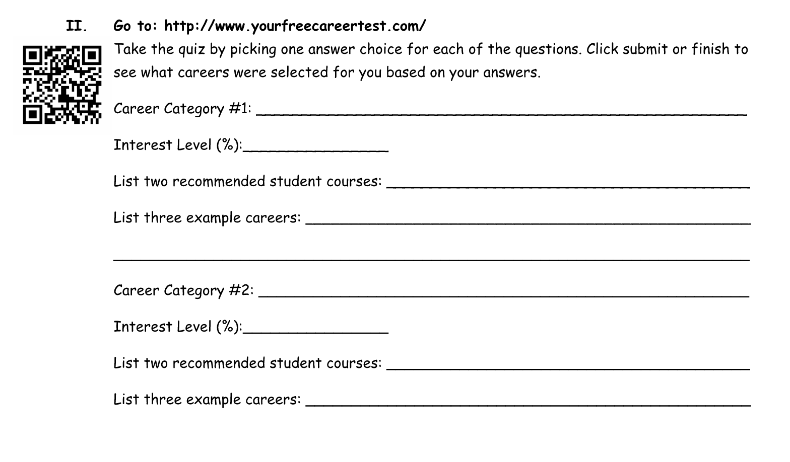 career shadowing questions