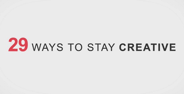 Image: 29 Ways to Stay Creative