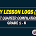 Daily Lesson Logs (1ST QUARTER COMPILATION)