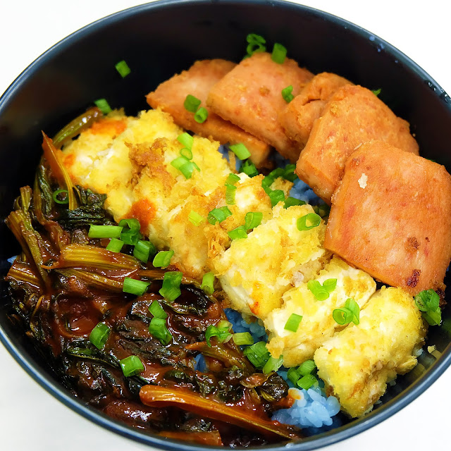 RECIPE TOFU BLUE PEA FLOWER RICE BOWL